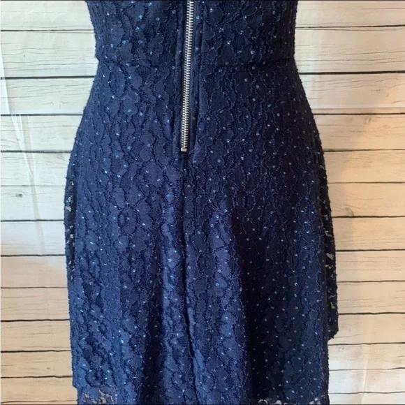 Speechless Blue Sequin Sparkle Dress Size 5 - Picture 6 of 8